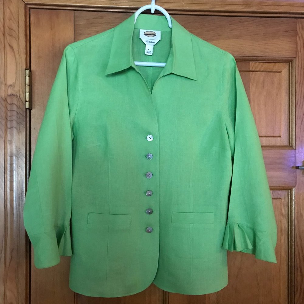 Talbots Linen size six blouse